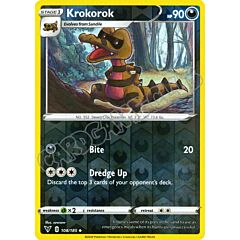 108 / 185 Krokorok non comune foil reverse (EN) -NEAR MINT-
