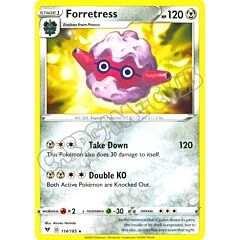 114 / 185 Forretress rara normale (EN) -NEAR MINT-