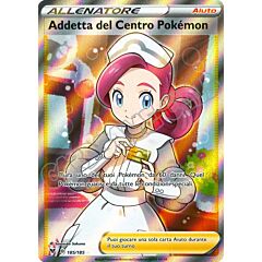 185 / 185 Addetta del Centro Pokemon ultra rara foil (IT) -NEAR MINT-