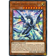 LDS2-IT014 Drago Solido Occhi Blu (scritta ORO) ultra rara 1a Edizione (IT) -NEAR MINT-