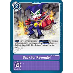BT03-EN109 Back for Revenge! non comune normale (EN) -NEAR MINT-