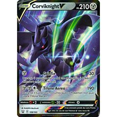 109 / 163 Corviknight V Rara Holo V foil (IT) -NEAR MINT-