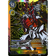 BT02-EN041 ShineGreymon super rara foil parallela (EN) -NEAR MINT-