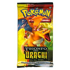 Sole e Luna Trionfo dei Draghi busta 10 carte Artwork Charizard (IT)