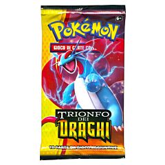 Sole e Luna Trionfo dei Draghi busta 10 carte Artwork Salamence (IT)