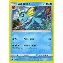 18 / 68 Vaporeon rara foil (EN) -NEAR MINT-