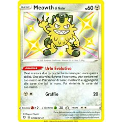 SV086 / SV122 Meowth di Galar Rara Shiny Vault foil (IT) -NEAR MINT-