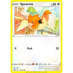111 / 163 Spearow Comune normale (EN) -NEAR MINT-