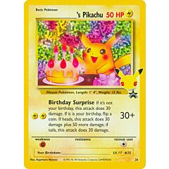 24 ________'s Pikachu Rara Segreta Holo Foil (EN) -NEAR MINT-