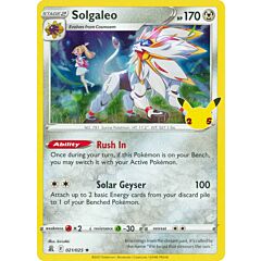 21 / 25 Solgaleo Rara Foil (EN) -NEAR MINT-