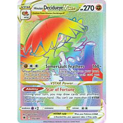 195/189 Hisuian Decidueye VSTAR Rara Segreta V ASTRO Rainbow foil (EN) -NEAR MINT-