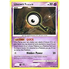 049 / 100 Unown Q LV.15 non comune (EN) -NEAR MINT-