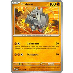 111 / 165 Rhyhorn Comune normale (IT) -NEAR MINT-