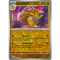 028 / 165 Sandslash Non Comune foil reverse (IT)