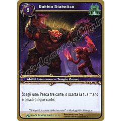 BLACK TEMPLE RAID 23/70 Rabbia Diabolica non comune -NEAR MINT-