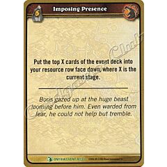 ONYXIA EVENT 18/30 Imposing Presence non comune -NEAR MINT-