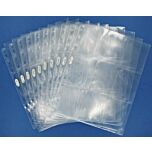 Pacchetto da 10 pagine con 11 fori, 9 tasche per album grande ad anelli