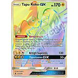 153 / 145 Tapu Koko GX rara segreta foil (IT) -NEAR MINT-