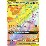 184 / 181 Pikachu e Zekrom GX rara segreta foil (IT) -NEAR MINT-