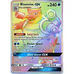 218 / 214 Blastoise GX rara segreta foil (EN) -NEAR MINT-
