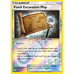 107 / 131 Fossil Excavation Map non comune foil reverse (EN) -NEAR MINT-