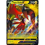 050 / 163 Tapu Koko V Rara Holo V foil (IT) -NEAR MINT-